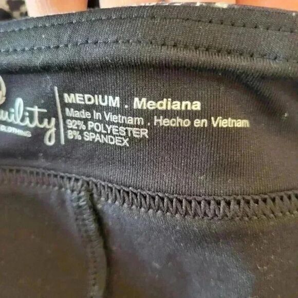 Tranquility by Colorado Women's Black & White Floral Poly/Spandex Active Skirt S - Picture 11 of 13